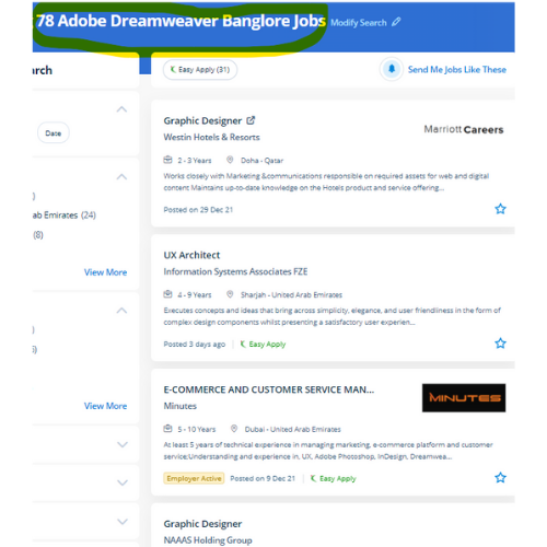 Adobe Dreamweaver internship jobs in Penang