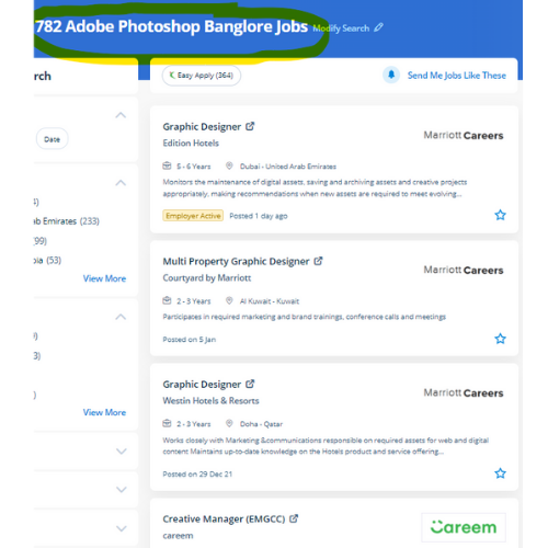 Adobe Photoshop internship jobs in Sarawak