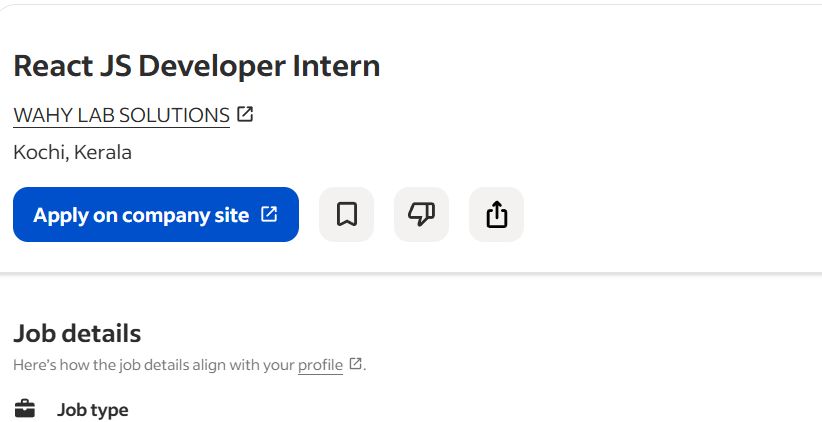AI, ML & React.js internship jobs in Negeri Sembilan