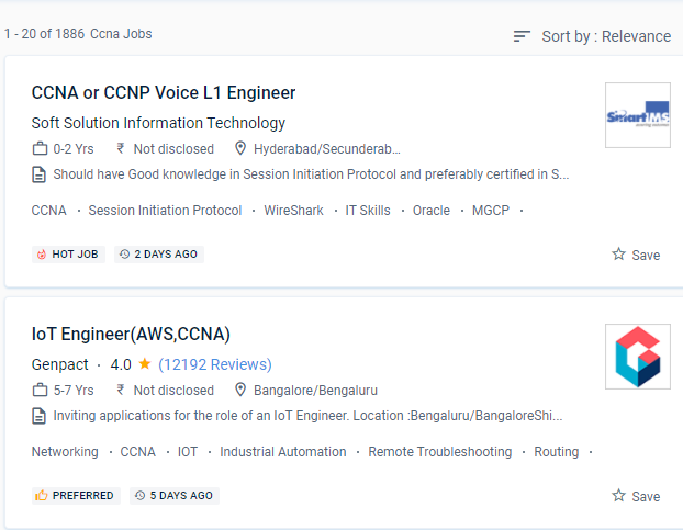 CCNA internship jobs in Labuan
