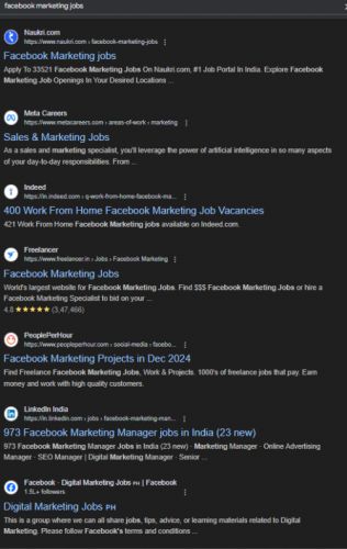 Facebook Marketing internship jobs in Perak