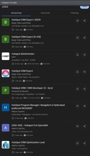 HubSpot CRM internship jobs in Kelantan