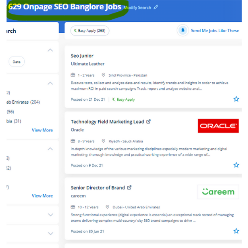 On-Page SEO internship jobs in Johor
