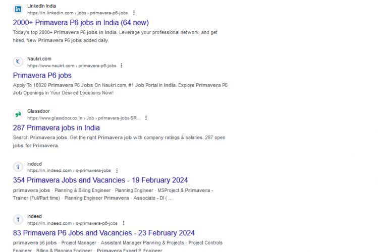 Primavera internship jobs in Perlis