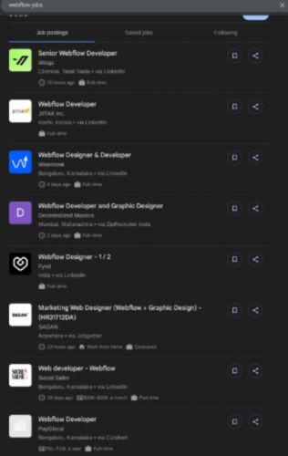 Webflow internship jobs in Perlis