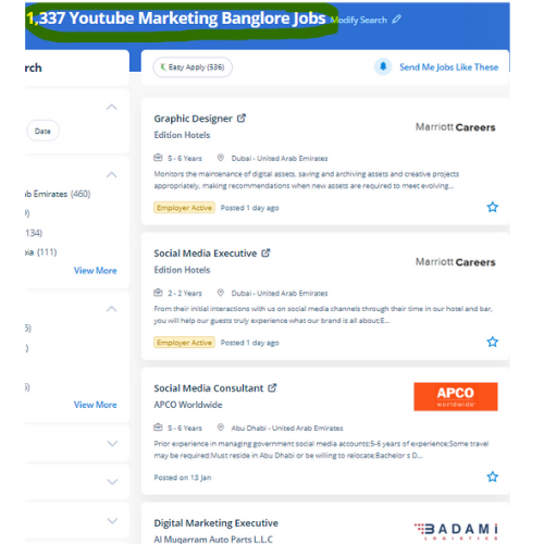 YouTube Marketing internship jobs in Sarawak